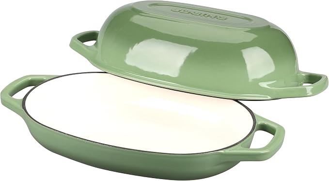 EDGING CASTING Enameled Cast Iron Oval Dutch Oven Pot - Image 5