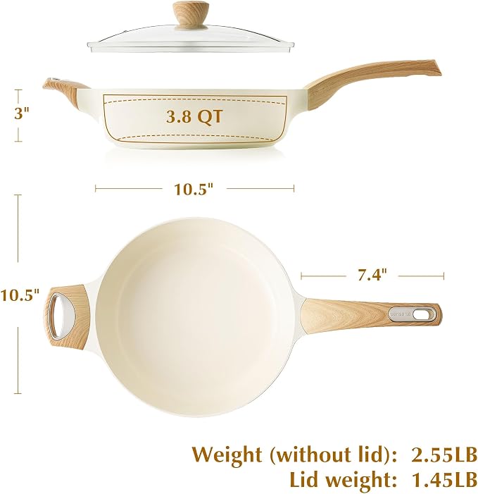 SENSARTE Ceramic Nonstick Frying Pan Skillet - Image 6