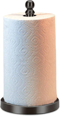 Black Paper Towel Holder Countertop, Standing Paper Towel Roll Holder by Exilon