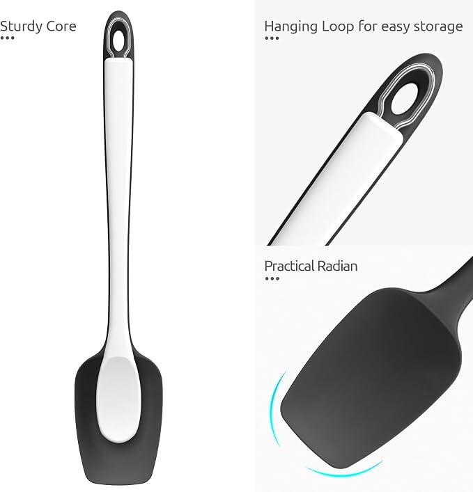 U-Taste Extra-Long 600ºF Heat Resistant Spatula Spoon: 14" Silicone Spoonula - Image 6