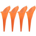 4 Pack Plastic Long Neck Oil Funnel, Versatile Liquid Funnel Set by Seimneire