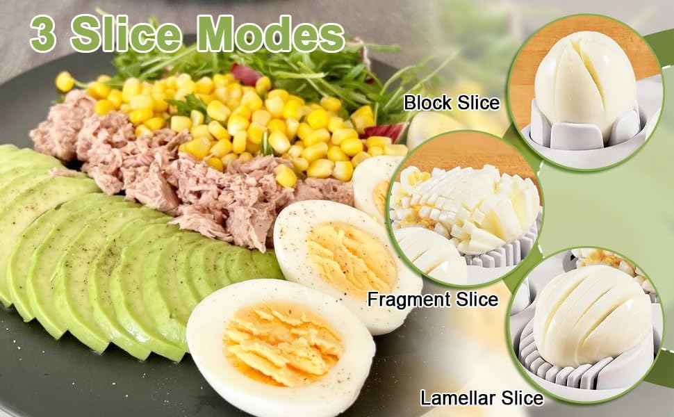 3 in 1 Egg Slicer for Kitchen – Multi-Functional Strawberry Banana