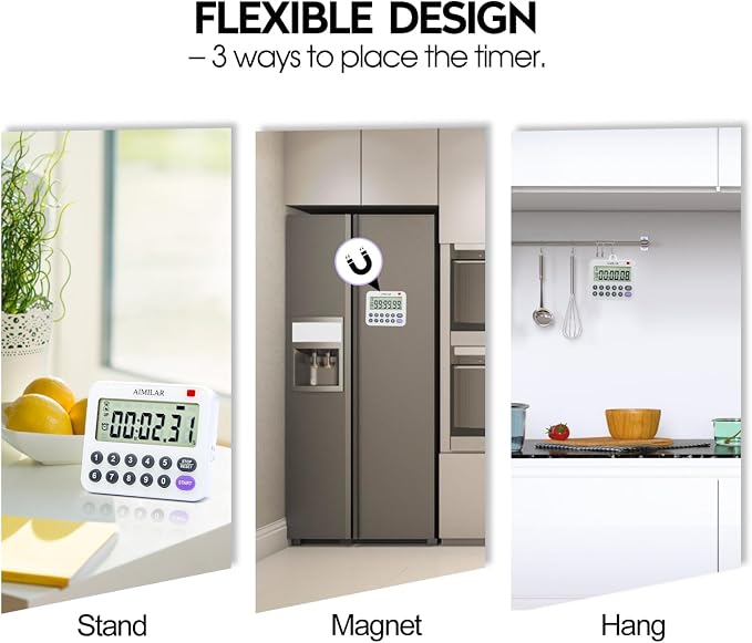 AIMILAR Magnetic Digital Kitchen Timer - Image 7