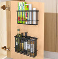 2 Piece Kitchen Cabinet Door Storage Box, Self Adhesive Wall Mounted Storage by EigPluy