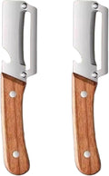 Zero Snag Wooden Peeler, 2-in-1 Multifunctional vegetable peeler, Stainless by Unknown