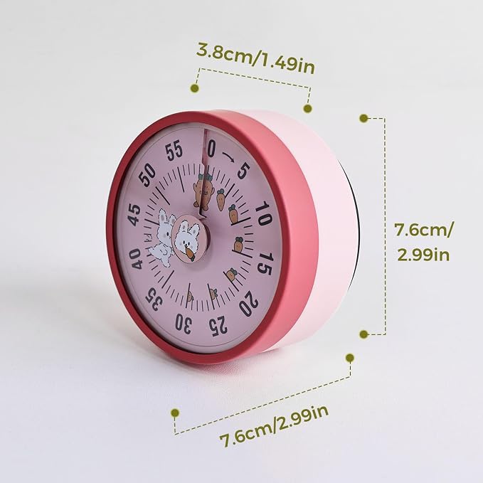 Kitchen Timer, Kitchen Countdown Cooking Reminder No Battery Required Magnetic - Image 6