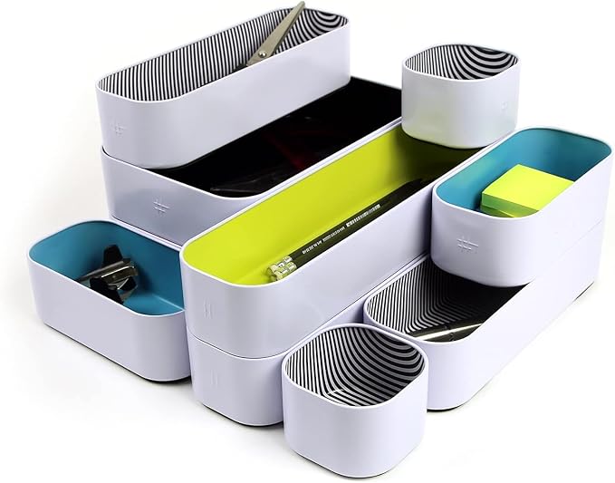 Three by Three Seattle 10 Piece Metal Organizer Tray Set - Image 4