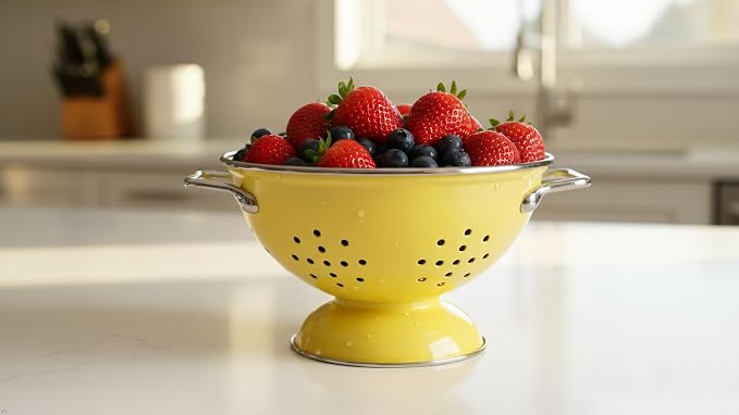 Calypso Basics by Reston Lloyd Powder Coated Enameled Colander, 1 Quart - Image 6