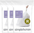 simplehuman CW0253 Code R, Custom Made Bin Liners, 3 x Pack of 20 by Simplehuman