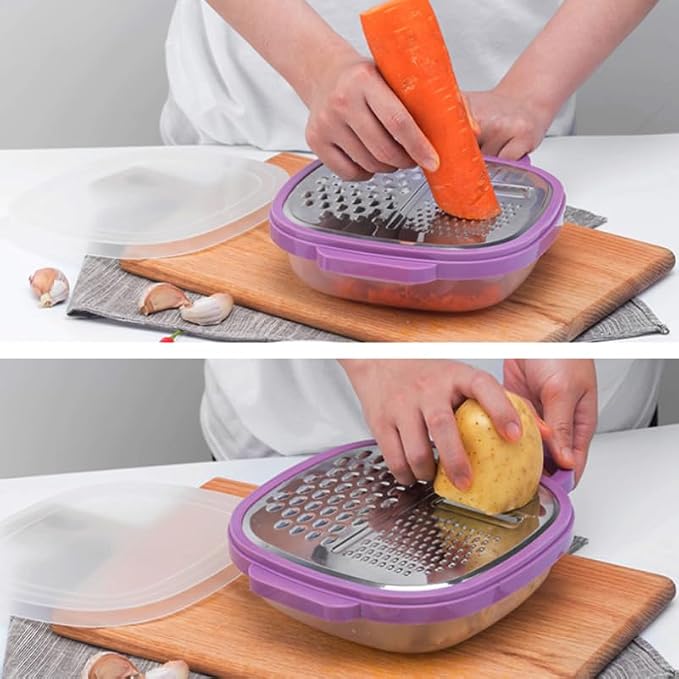 Cheese Grater with Container, Cheese Grater with Handle - Image 7