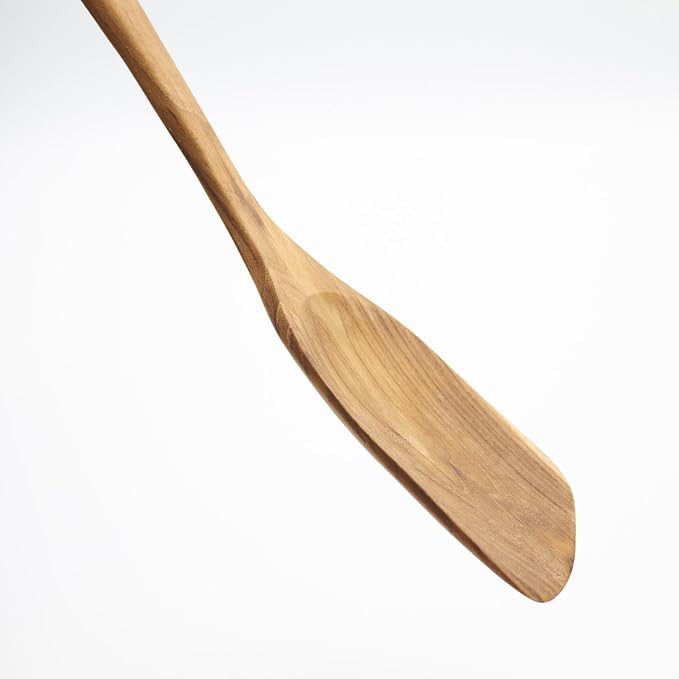 FAAY 13.5" Right-Hand Teak Spatula - Image 2