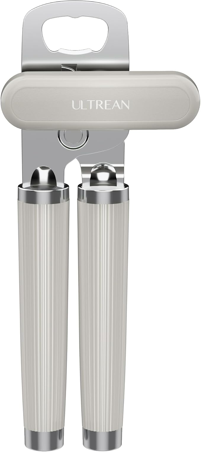 Ultrean Manual Can Opener Bottle Opener, Heavy Duty Stainless Steel Smooth Edge by Ultrean