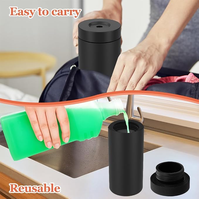 Silicone Dishwashing Soap Dispenser, Dish Soap Squeeze Bottle Silicone Divided - Image 3