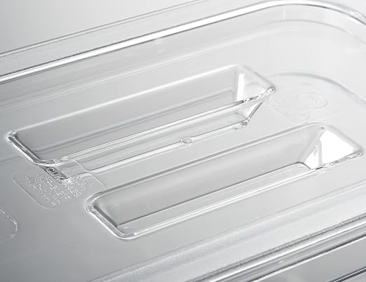 CURTA 6 Pack NSF Notched Food Pan Cover, Full Size Clear Polycarbonate Lid - Image 4