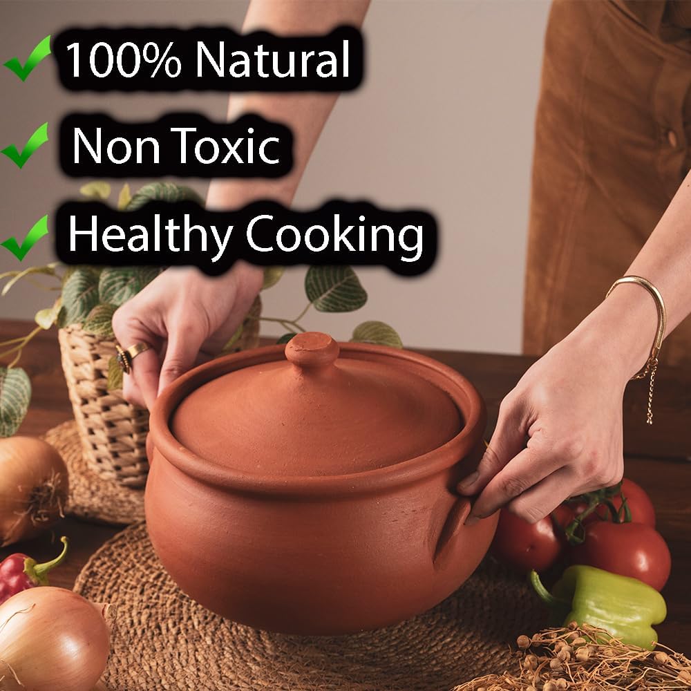Earthenware Clay Mud Eathern Terracotta Cooking Pot Pottery Cazuela
