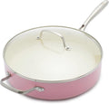 GreenLife Artisan Healthy Ceramic Nonstick, 5QT Saute Pan Jumbo Cooker by GreenLife
