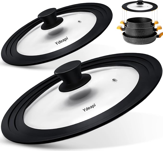 Ydeapi Universal Lids for Pots, Pans & Skillets by Ydeapi