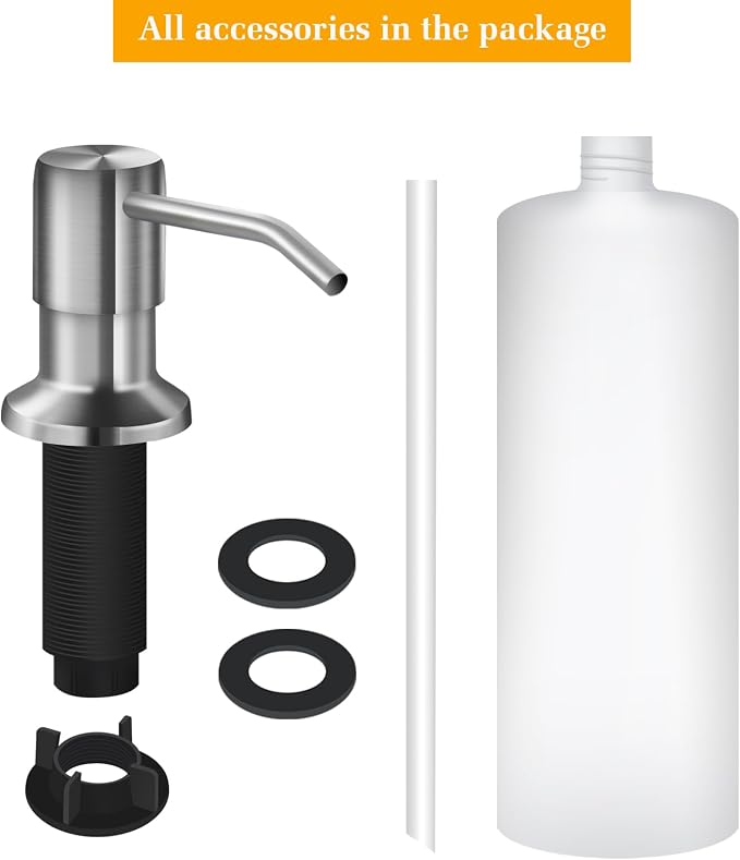 Soap Dispenser for Kitchen Sink, Built in Sink Soap Dispenser Lotion Dispenser - Image 5