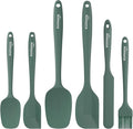 NileHome Silicone Spatula Set, 6 Pieces Food Grade Kitchen Utensils by NileHome