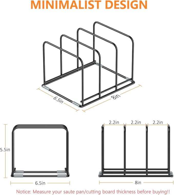 KORRTFID Kitchen Cabinet Organizer, Divided Holder - Image 2