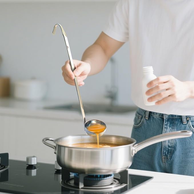 Hitefu 3 Pcs Stainless Steel Soup Ladle Set - Image 7
