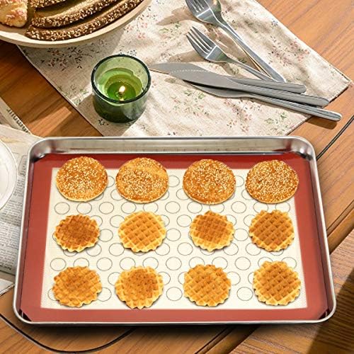 Wildone Baking Sheet with Silicone Mat Set, Set of 6