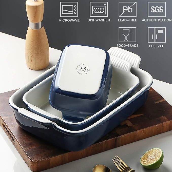 Sweejar Baking Pans Set, Ceramic 9x13 Baking Dish - Image 2