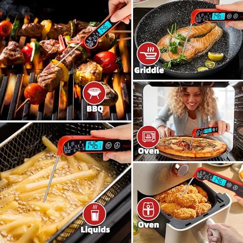 Digital Meat Thermometer, Folding Probe