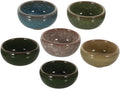 6Pcs Ice Cracked Ceramic Essential Oil Mixing Bowls for Spa