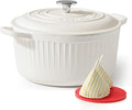 SENSARTE Enameled Cast Iron Dutch Oven Pot by SENSARTE