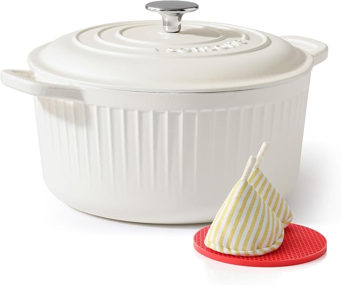 SENSARTE Enameled Cast Iron Dutch Oven Pot by SENSARTE