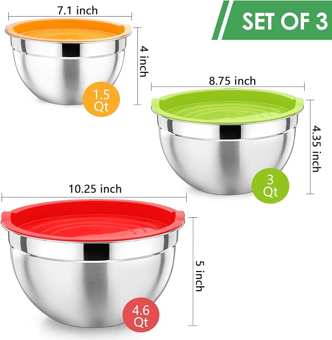 P&P CHEF Multicolor Mixing Bowls - Image 2