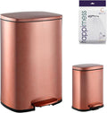 happimess HPM1006D Connor Rectangular 13-Gallon Trash Can by Happimess