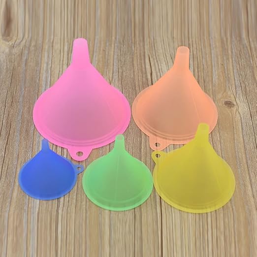 Plastic Funnel Set of 5, All Purpose Cooking Funnels Small to Large Funnel - Image 8