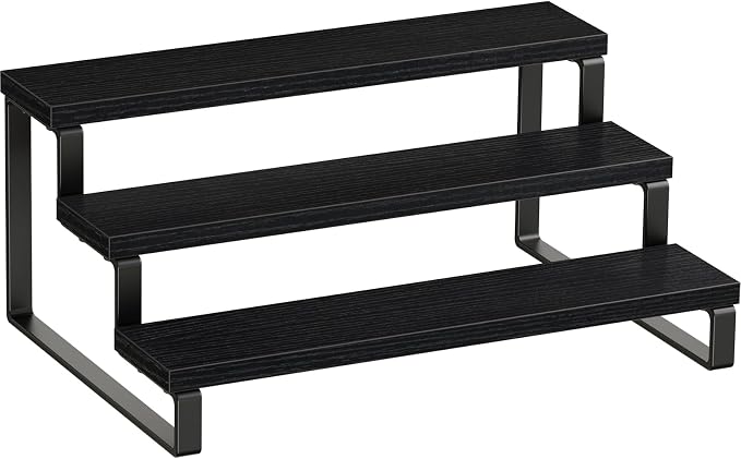 Giikin 3 Tier Spice Rack, Cabinet Organizer Shelf, Wooden Spice Rack by Giikin