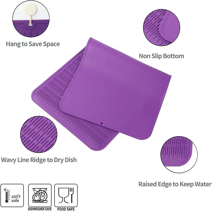 MicoYang Silicone Dish Drying Mat - Image 3