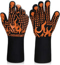 Comsmart BBQ Gloves, 1472 Degree F Heat Resistant Grilling Gloves Silicone by Comsmart
