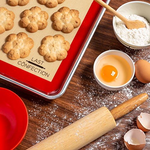 Last Confection Silicone Baking Mat Set of 2, Half Sheet