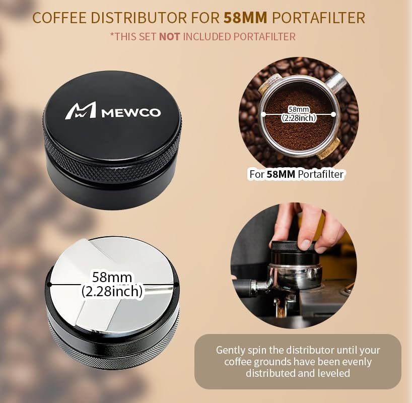 7 Pack Espresso Tamper Station&Coffee Distributor Tamper&Espresso WDT