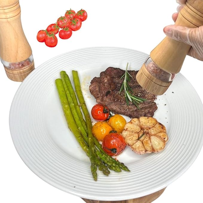 Classic Salt and Pepper Grinder Set, Refillable Salt and Pepper Mills, Manual - Image 5
