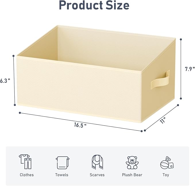 DIMJ Closet Storage Bins 6 Pack - Image 2