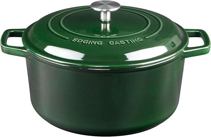 EDGING CASTING Enameled Cast Iron Dutch Oven Pot by EDGINGCOOKWARE