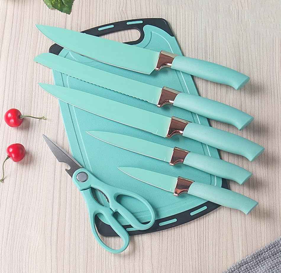 Kitchen Cooking Utensils and Knife Set with Block, 19 Pieces Cooks