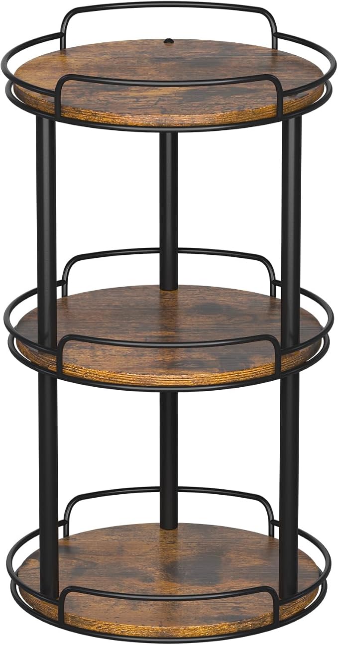 LAMU 10'' Wood Lazy Susan Turntable Organizer by YourHome-OrganizationHelper