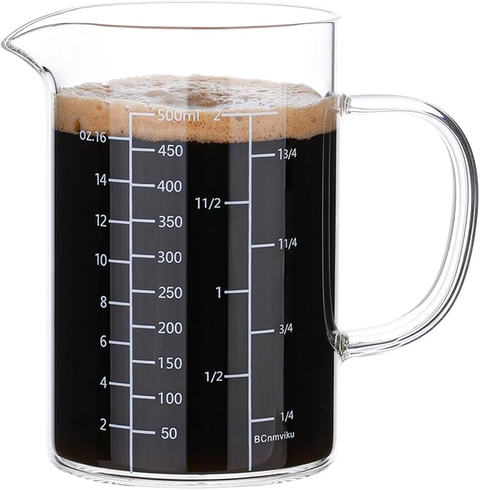 BCnmviku 500ML 2 CUP Glass Measuring Cup by BCnmviku
