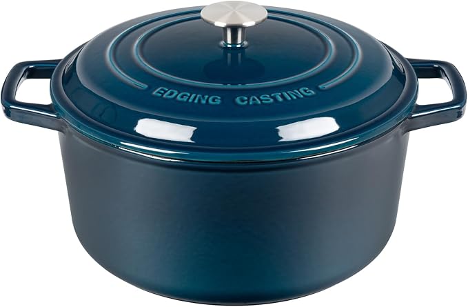 EDGING CASTING Enameled Cast Iron Dutch Oven Pot by EDGINGCOOKWARE