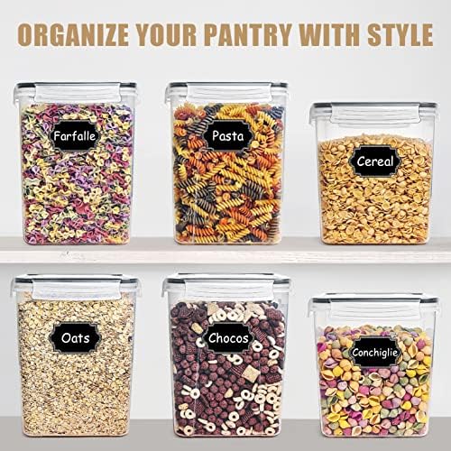 Wildone Flour Storage Containers 5.2L, 4 PCS Food Storage Containers
