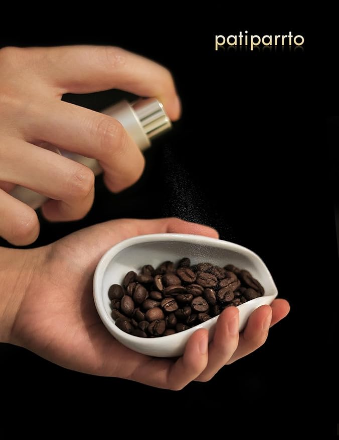 Coffee Bean Dosing Cup and Spray Bottle Set, Ceramic Single Dosing Tray - Image 2
