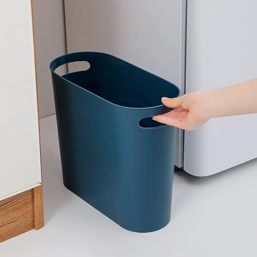 rejomiik Small Trash Can, 3.5 Gallon Slim Garbage Can Plastic Waste Basket - Image 3