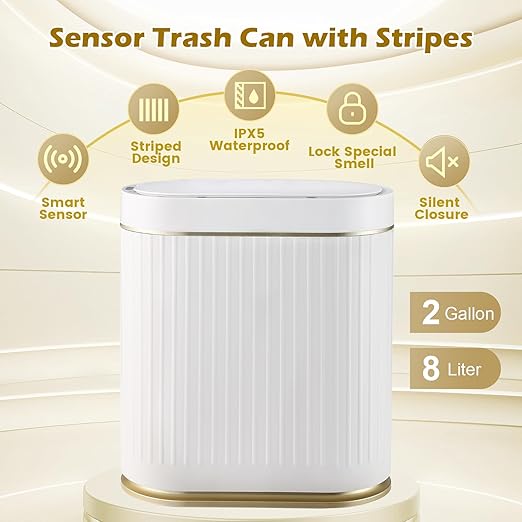SYNCVIBE Bathroom Trash Can - Image 5